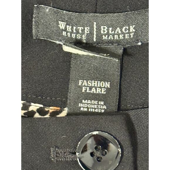 White House Black Market Legacy Fashion Flare Black Pants, 4R - Picture 4 of 6